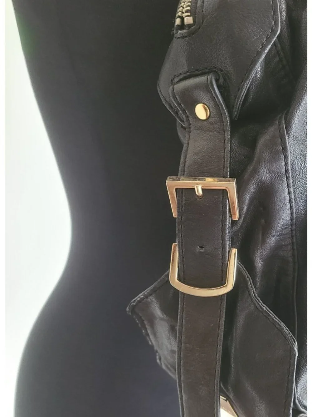 Kooba Leather Rose Hobo Bag Black Excellent Condition Vintage